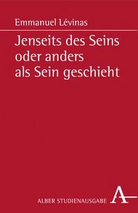 Produktbild: Jenseits des Seins oder anders als Sein geschieht