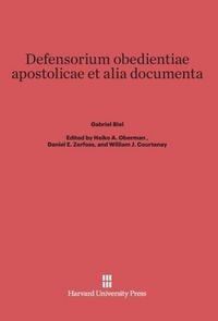 Produktbild: Defensorium obedientiae apostolicae et alia documenta