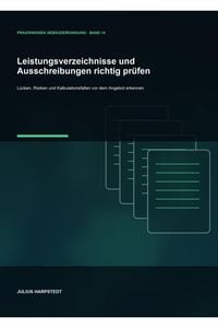 Produktbild: Leistungsverzeichnisse und Ausschreibungen richtig pr&uuml;fen