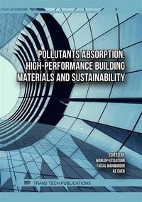 Produktbild: Pollutants Absorption, High-Performance Building Materials and Sustainability