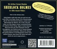 Sherlock / ehrlose Löwe/CD