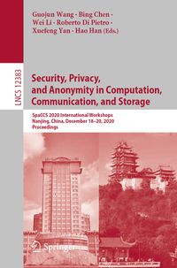 Produktbild: Security, Privacy, and Anonymity in Computation, Communication, and Storage