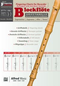 Produktbild: Alfred's Fingering Charts Instrumental Series / Grifftabelle Blockfl&ouml;te | Fingering Charts Recorder