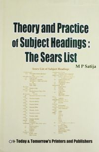 Produktbild: Theory and Practice of Subject Headings : The Sears List