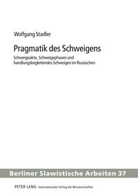 Produktbild: Pragmatik des Schweigens