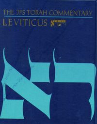 Produktbild: The JPS Torah Commentary: Leviticus