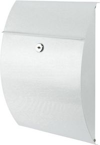 Produktbild: Burg W&auml;chter 38700 CAPRI 813W Briefkasten Stahlblech Wei&szlig; Schl&uuml;sselschloss