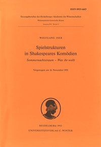 Produktbild: Spielstrukturen in Shakespeares Kom&ouml;dien