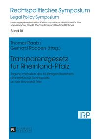 Produktbild: Transparenzgesetz f&uuml;r Rheinland-Pfalz