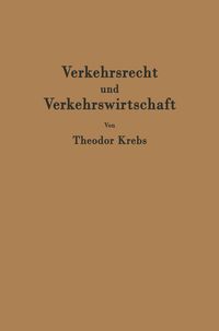 Produktbild: Verkehrsrecht und Verkehrswirtschaft