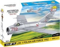 Produktbild: COBI 5822 - Historical Collection, Cold War, LIM-1 POLISH AIR FORCE 1952, Kampfflugzeug, 504 Klemmbausteine, 1 Figur