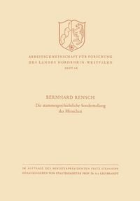 Produktbild: Die stammesgeschichtliche Sonderstellung des Menschen