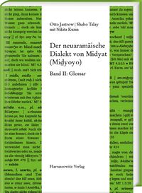 Produktbild: Der neuaram&auml;ische Dialekt von Midyat (Miḏyoyo)