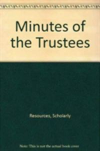 Produktbild: Minutes Of The Trustees