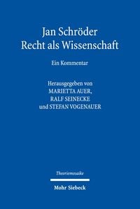 Produktbild: Jan Schr&ouml;der: Recht als Wissenschaft