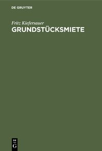 Produktbild: Grundst&uuml;cksmiete