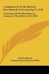 Produktbild: Barton, C: Supplement To Mr. Barton's Precedents In Conveyan