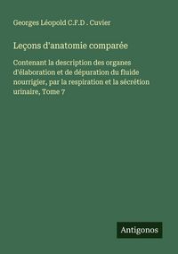 Produktbild: Le&ccedil;ons d'anatomie compar&eacute;e