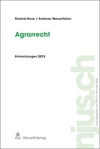 Produktbild: Agrarrecht, Entwicklungen 2013