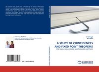 Produktbild: A STUDY OF COINCIDENCES AND FIXED POINT THEOREMS