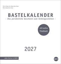 Produktbild: Premium-Bastelkalender wei&szlig; mittel 2027