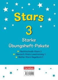 Produktbild STARS - starke Übungshefte - Basiskompetenzen Deutsch und Mathematik - 3. Schuljahr