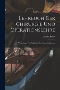 Produktbild: Lehrbuch Der Chirurgie Und Operationslehre