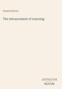 Produktbild: The Advancement of Learning