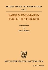 Produktbild: Fabeln und M&auml;ren von dem Stricker