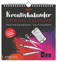Produktbild: Kreativkalender M schwarz 2027