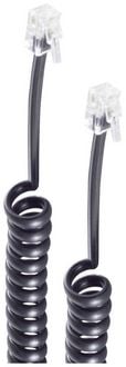 Produktbild: Shiverpeaks Telefonh&ouml;rer Anschlusskabel [1x RJ10-Stecker 4p4c - 1x RJ10-Stecker 4p4c] vergoldete Steckkontakte 7.5 m Schwarz