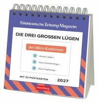 Produktbild Die drei großen Lügen Premium-Postkartenkalender 2027 - 53 Postkarten mit amüsanten Alltagslügen