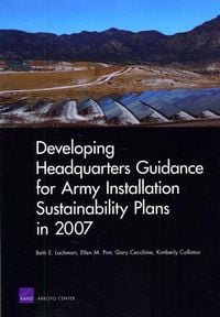Produktbild: Developing Headquarters Guidance for Army Installation Sustainability Plans in 2007