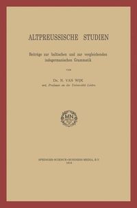 Produktbild: Altpreussische Studien