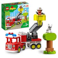 LEGO DUPLO Town 10969 Feuerwehrauto, Licht und Martinshorn, Spielzeug