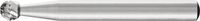 Bild vom Artikel PFERD 22419736 Frässtift HSS Kugel 6 mm Länge 55 mm Produktabmessung, Ø 6 mm Arbeits-Länge 5 mm Schaftdurchmesser 6 mm 1 Stück vom Autor 