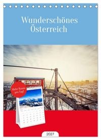 Produktbild: Tischplaner 2027 - Wundersch&ouml;nes &Ouml;sterreich (A5 Tischkalender zum Aufstellen) CALVENDO