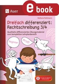 Produktbild: Dreifach differenziert Rechtschreibung 3 4
