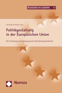 Produktbild: Politikgestaltung in der Europ&auml;ischen Union