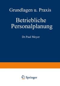 Produktbild: Betriebliche Personalplanung