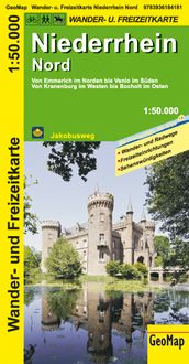 Produktbild: Niederrhein Nord Wander- und Freizeitkarte