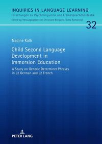 Produktbild: Child Second Language Development in Immersion Education