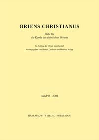 Produktbild: Oriens Christianus 92 (2008)