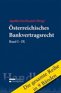 Produktbild: Reihe zum &Ouml;sterreichischen Bankvertragsrecht