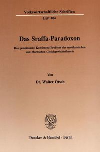 Produktbild: Das Sraffa-Paradoxon.