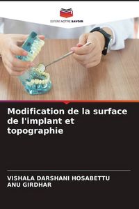 Produktbild: Modification de la surface de l'implant et topographie