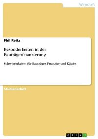 Produktbild: Besonderheiten in der Bautr&auml;gerfinanzierung