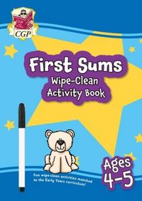 Produktbild: First Sums Wipe-Clean Activity Book for Ages 4-5 (with pen)