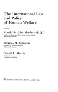Produktbild: The International Law & Policy Of Human Welfare