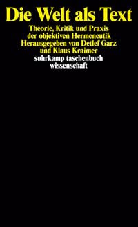 Produktbild: Die Welt als Text